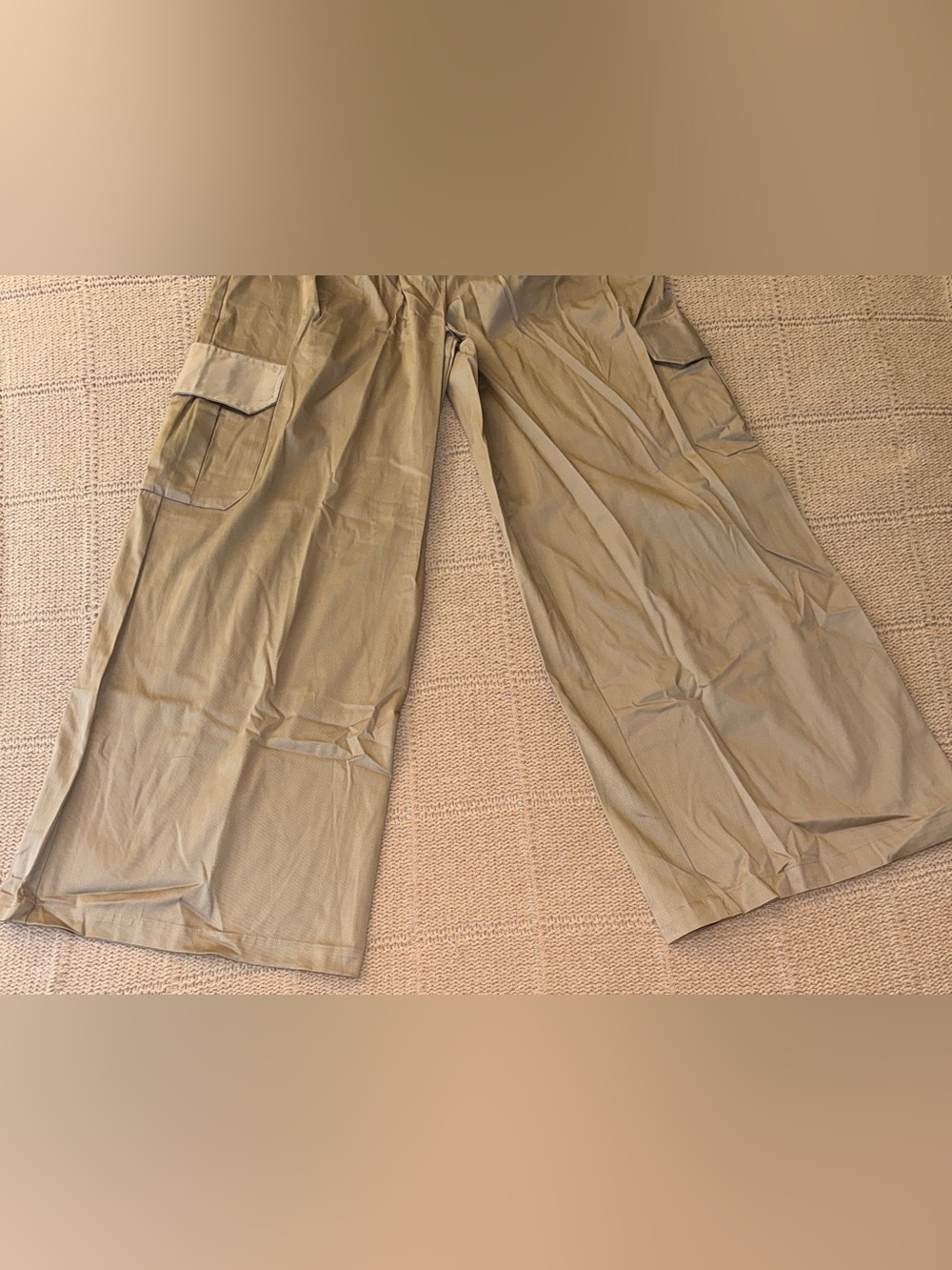 83. Anthropologie Du Paradis Pleated Wide-Leg Cargo Pants - Picture 10 of 16